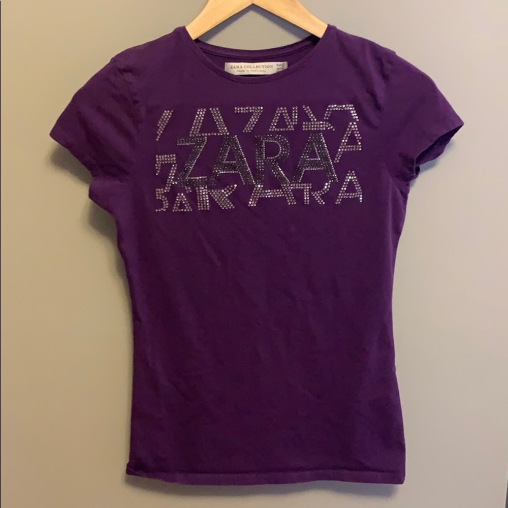 Zara crystal tshirt